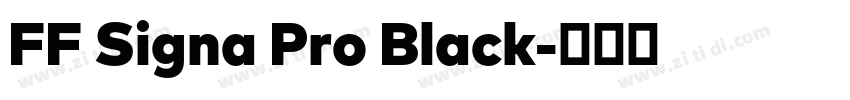 FF Signa Pro Black字体转换